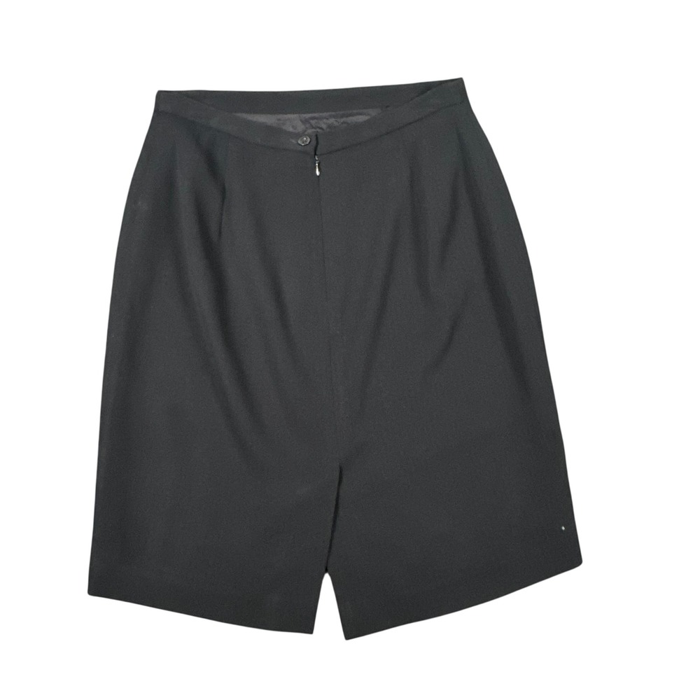 Alex Garfield Garfield & Marks Black Pencil Skirt Vintage‎ USA Made Size 10 724 - Picture 6 of 8